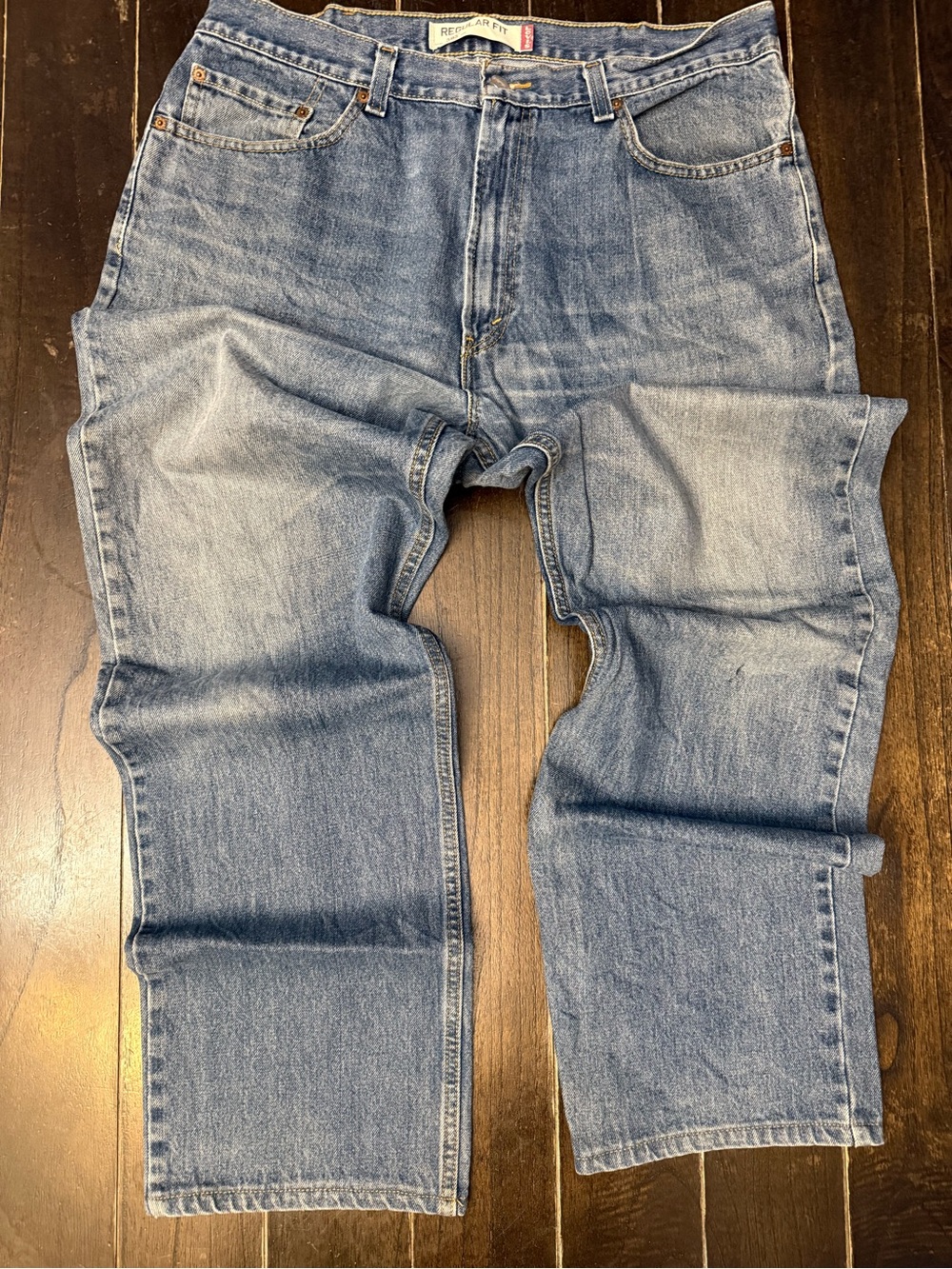 Levi’s 505 Regular Fit Jeans Men’s 38x34 Blue 100% Cotton Straight Leg Denim